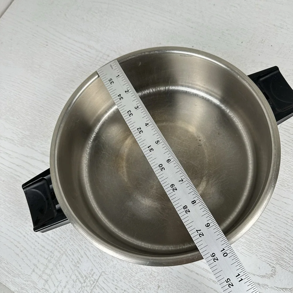 Luster Craft Cookware 3-Ply Stainless Steel High Dome Lid For 6 Qt Stock‎ Pot